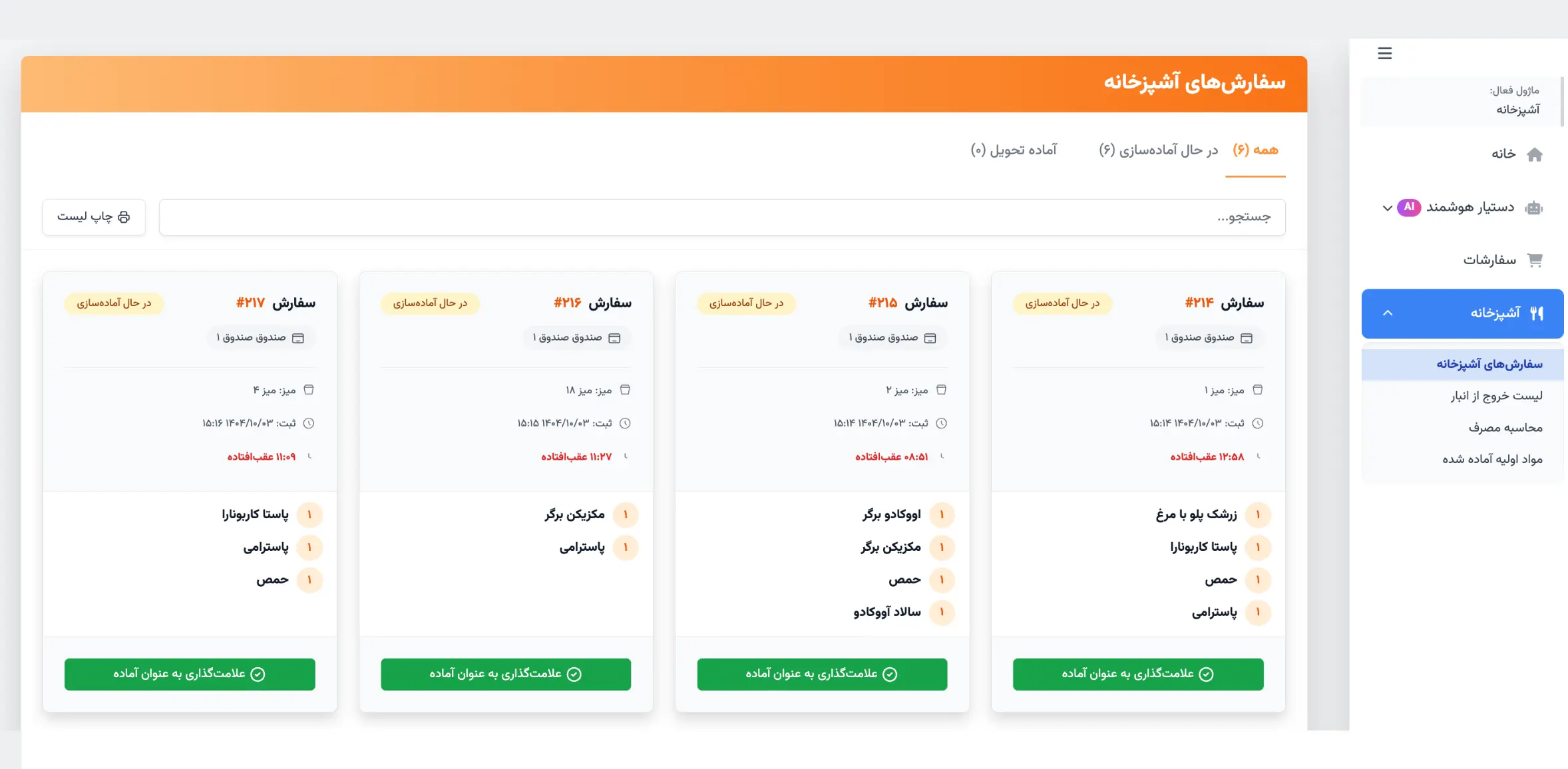 آشپزخانه